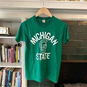 Vintage Green Michigan State Tee